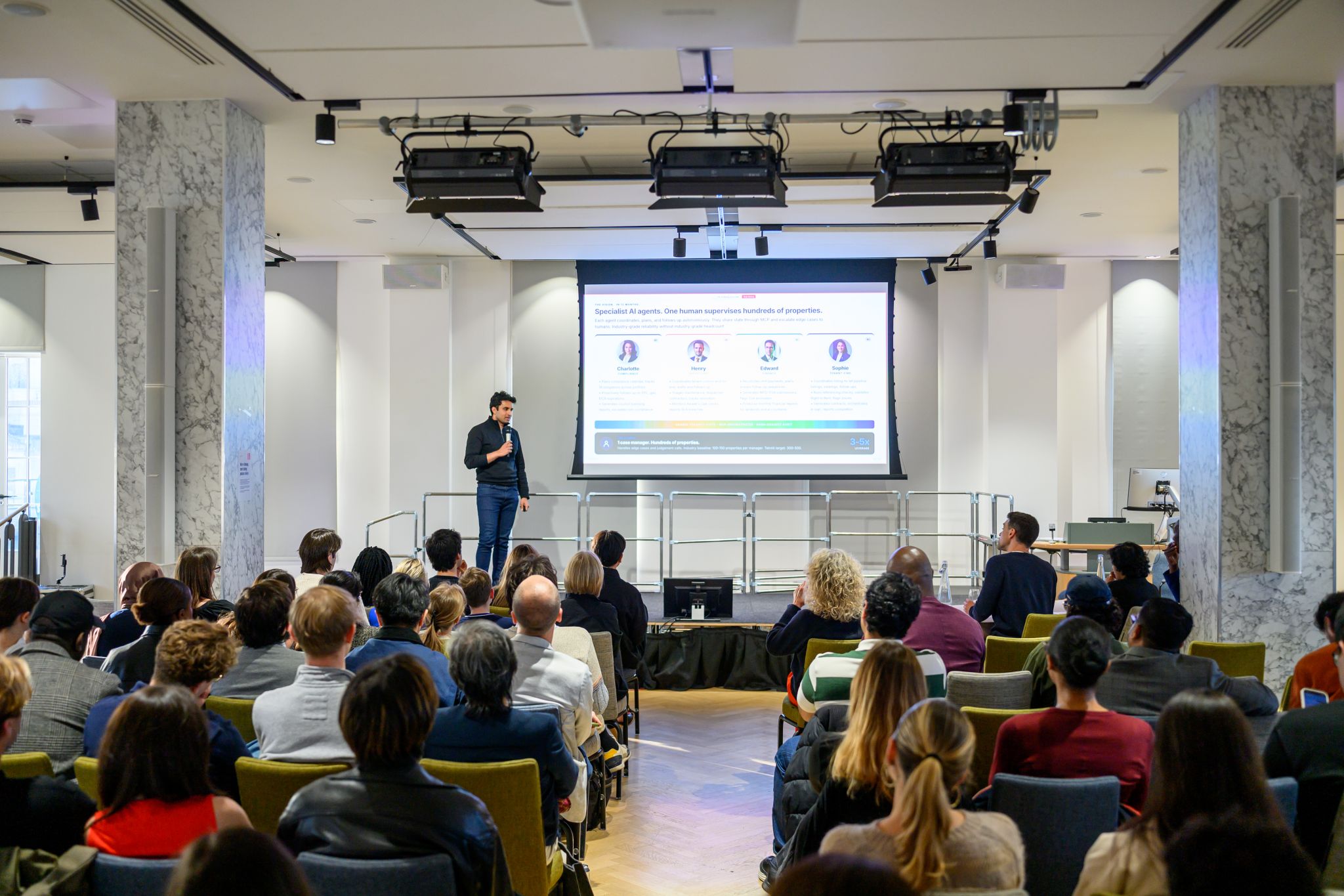 Aamir presenting Tekniti at the Soyoye Entrepreneurship Prize